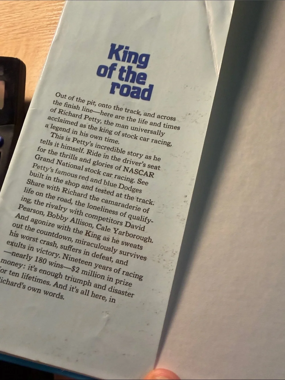 'King of the Road' Hardcover Book - Blue
